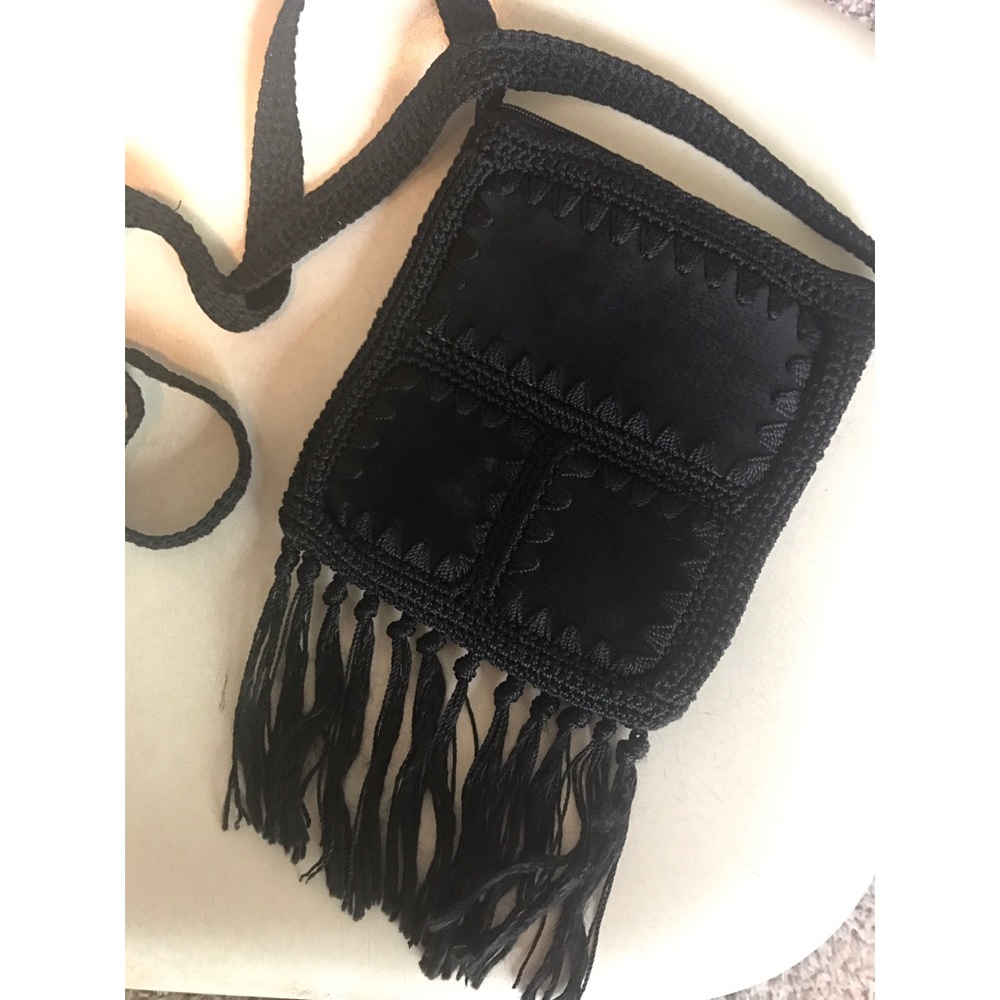 💕Vintage Suede Fringe Purse